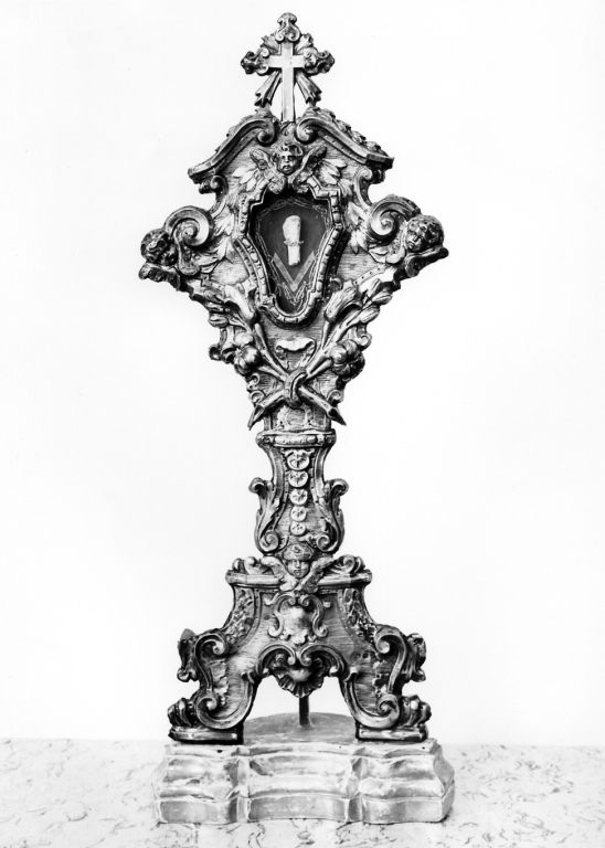 reliquiario - a ostensorio - manifattura romana (inizio sec. XIX)