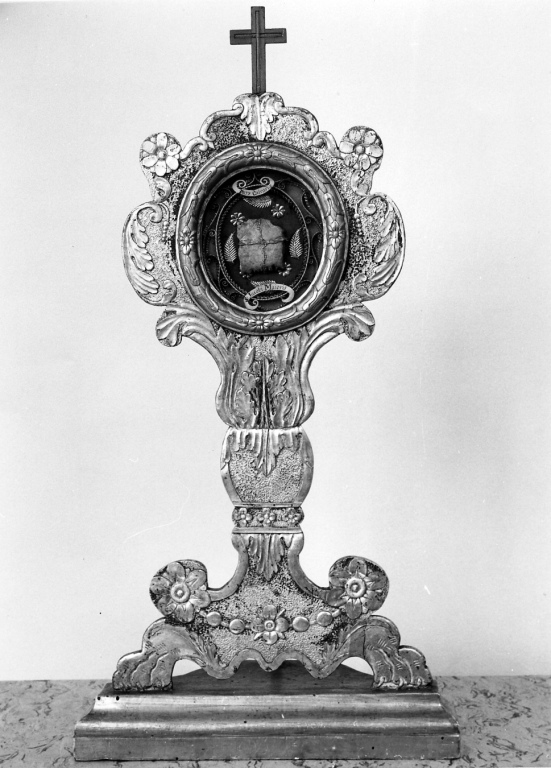 reliquiario - a ostensorio - manifattura romana (prima metà sec. XIX)