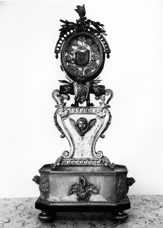 reliquiario - a ostensorio - manifattura romana (sec. XIX)