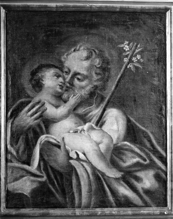 San Giuseppe e Gesù Bambino (dipinto) - ambito romano (seconda metà sec. XVIII)