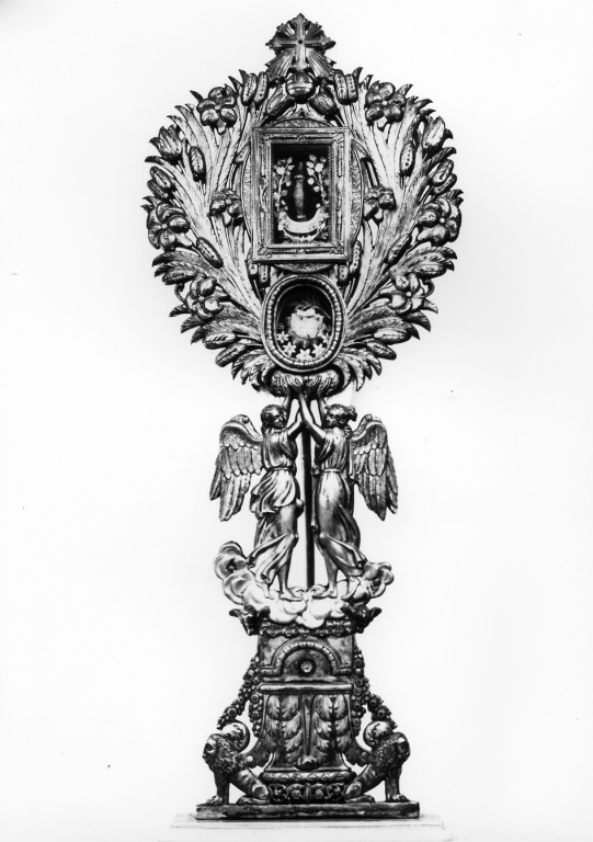 reliquiario - a ostensorio - manifattura romana (seconda metà sec. XIX)