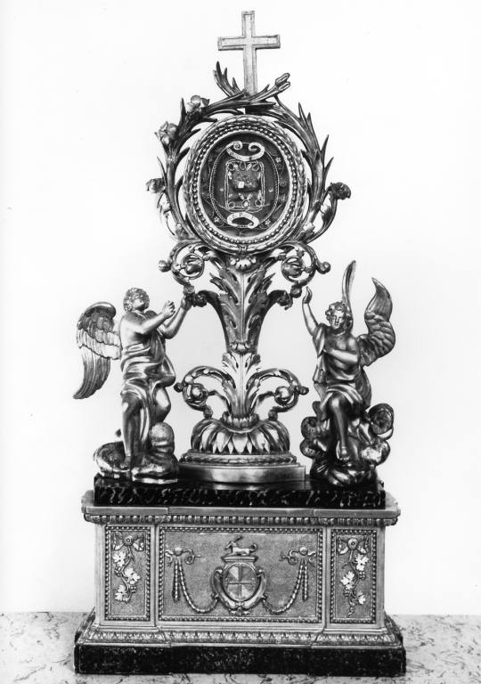 reliquiario - a ostensorio - manifattura romana (seconda metà sec. XIX)