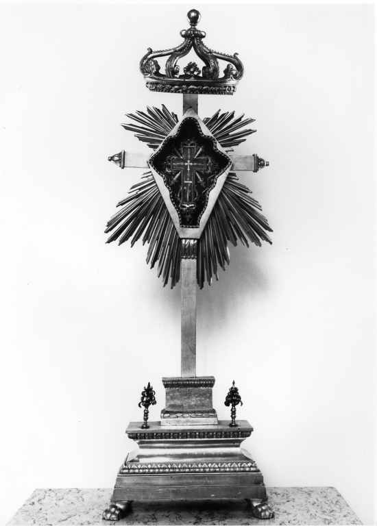 reliquiario - a ostensorio - manifattura romana (metà sec. XX)