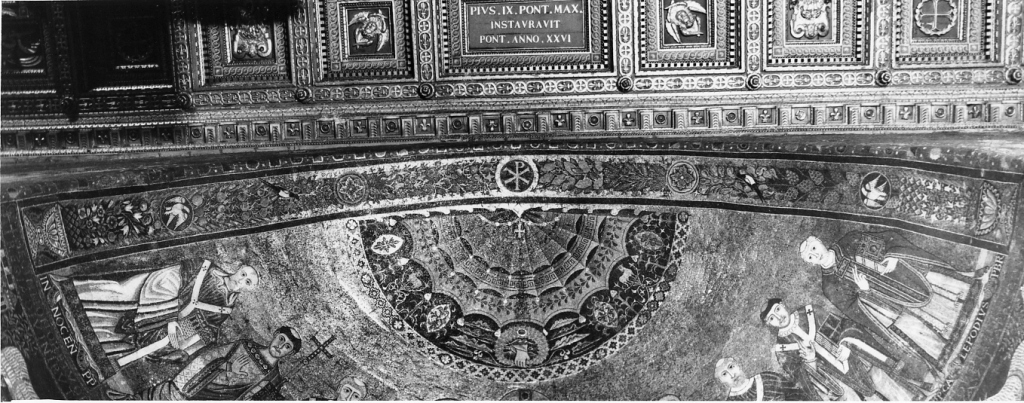 decorazione musiva - ambito romano (metà sec. XII)