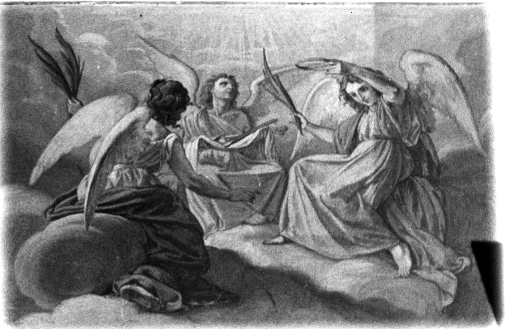 angeli (dipinto) di Capparoni Silverio (attribuito) (sec. XIX)