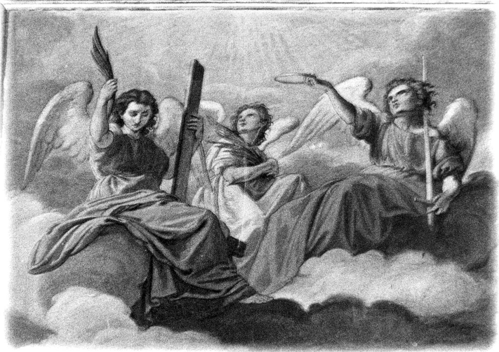 angeli (dipinto) di Capparoni Silverio (attribuito) (sec. XIX)