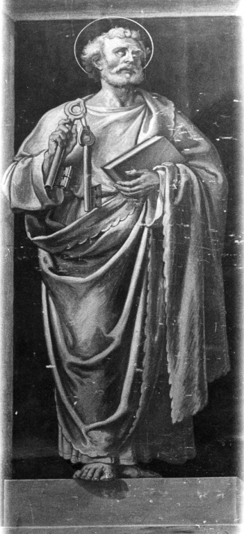 San Pietro Apostolo (dipinto) di Capparoni Silverio (attribuito) (sec. XIX)