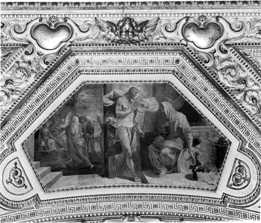 Gesù appare alla madre (dipinto, elemento d'insieme) di Cati Pasquale (attribuito) (sec. XVI)