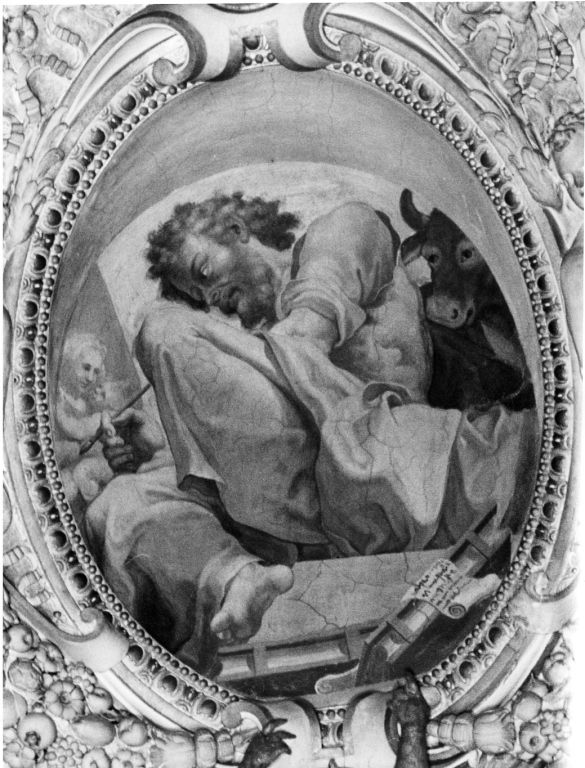 San Luca ritrae la Madonna (dipinto, elemento d'insieme) di Cati Pasquale (attribuito) (sec. XVI)