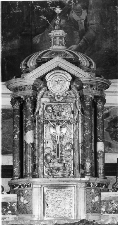 tabernacolo - a tempietto di Odam Girolamo (attribuito) (sec. XVIII)