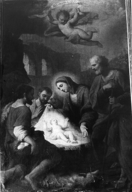 adorazione dei pastori (pala d'altare) di Parrocel Stefano detto Romano (attribuito) (sec. XVIII)