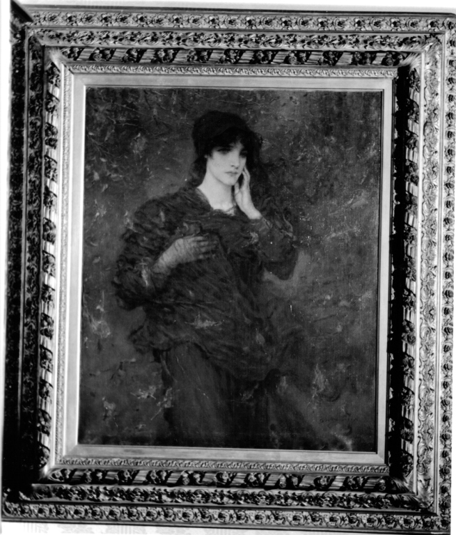 Quando cadono le foglie, ritratto di donna (dipinto) di Boughton Gorge Henry (fine/inizio secc. XIX/ XX)