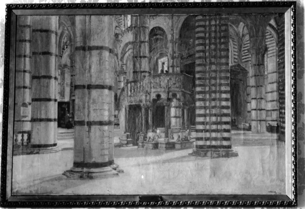 Duomo di Siena, interno chiesastico (dipinto) di Pascucci Paride (fine/inizio secc. XIX/ XX)