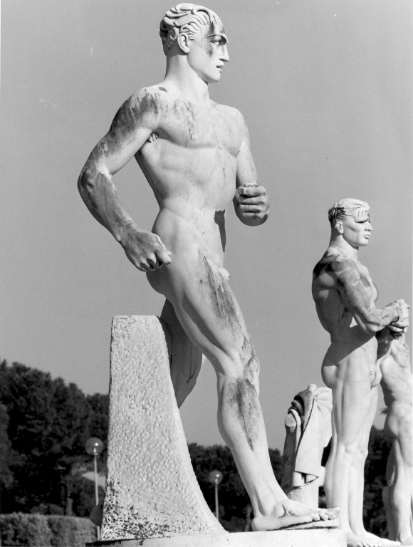 podista (scultura) di De Veroli Carlo (sec. XX)