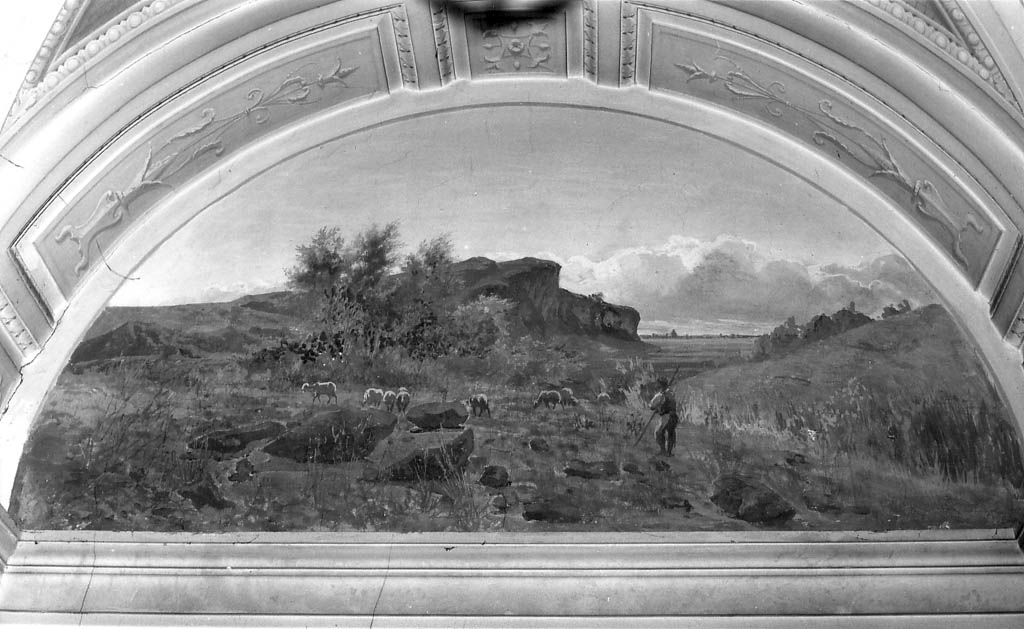 paesaggio con pastori (dipinto) di Coleman Enrico (sec. XIX)