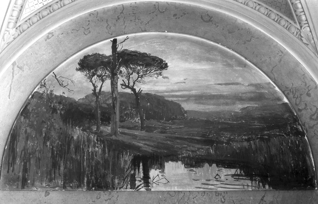 paesaggio lacustre (dipinto) di Coleman Enrico (sec. XIX)