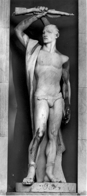 guerriero (scultura) di Buttini Aldo (sec. XX)