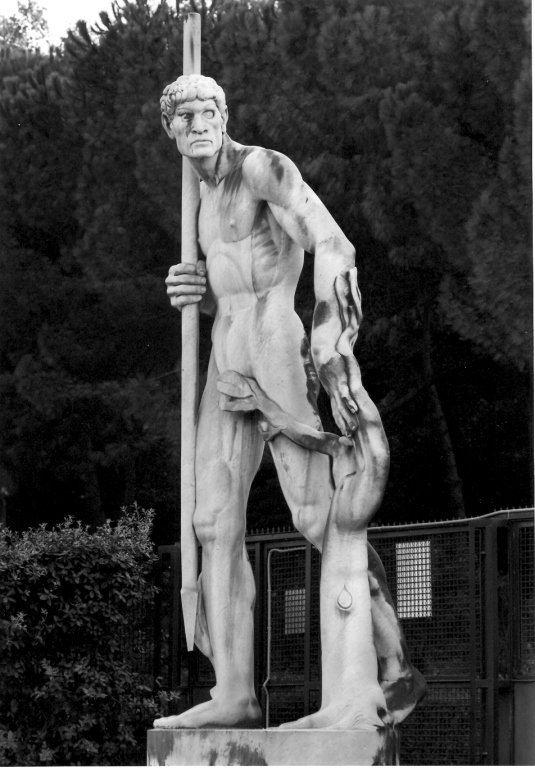 atleta (scultura) di Baroni Eugenio (sec. XX)