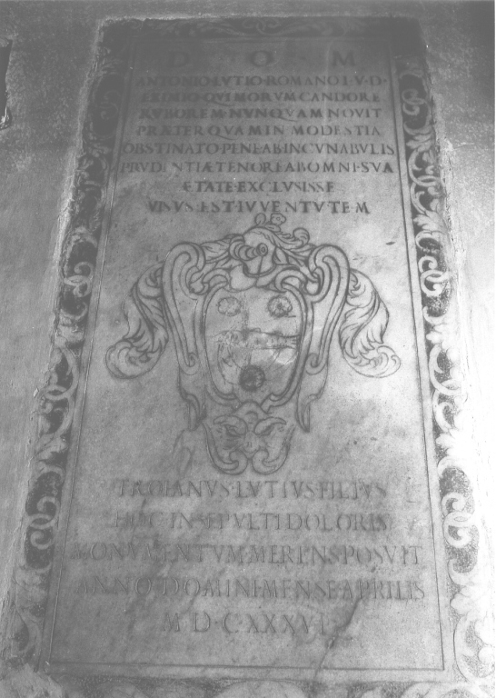 stemma (lapide tombale) - ambito romano (sec. XVII)