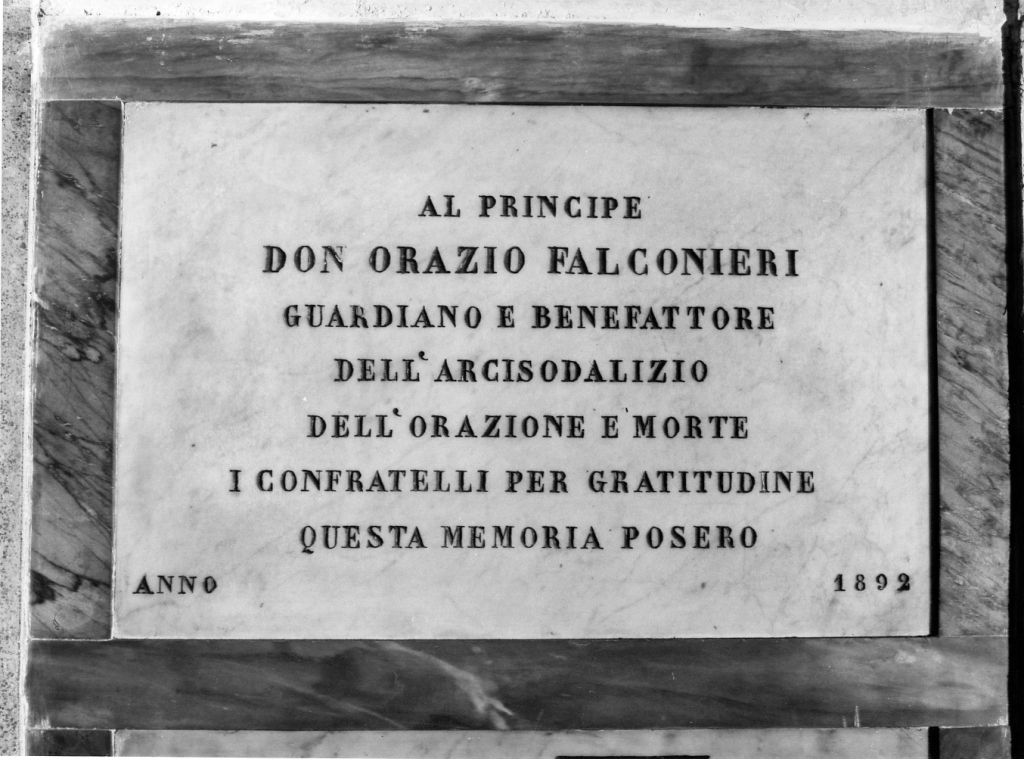 lapide commemorativa - ambito romano (sec. XIX)