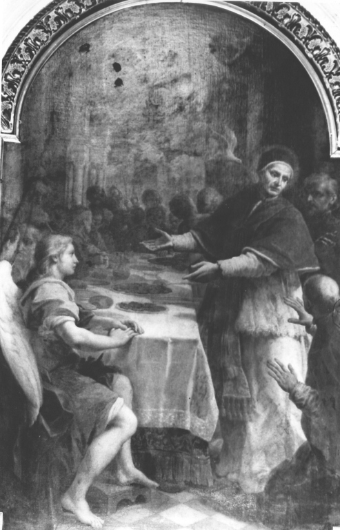 cena di San Gregorio (dipinto) di Parrocel Stefano detto Romano (sec. XVIII)