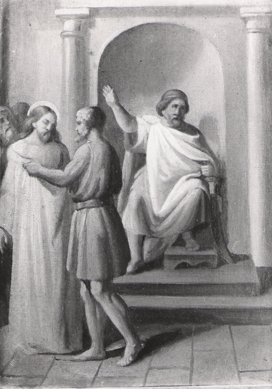 stazioni della via crucis (dipinto, ciclo) - ambito italiano (sec. XVIII)