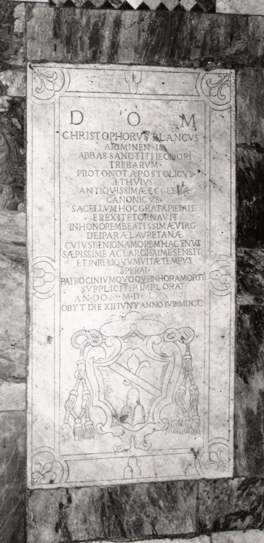 lapide tombale - ambito italiano (sec. XVII)