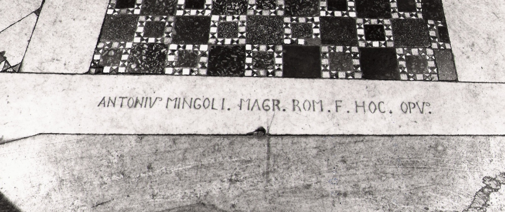 lapide documentaria di Mingoli Antonio (sec. XIX)