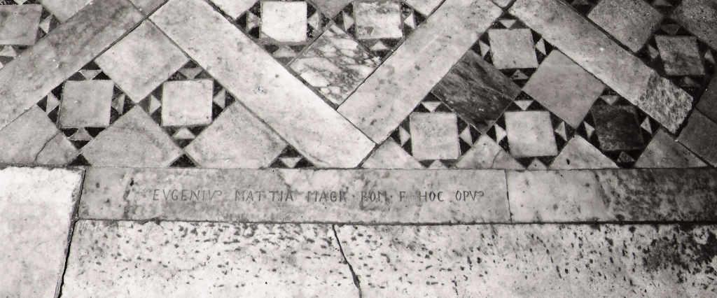 lapide documentaria di Mattia Eugenio (sec. XIX)