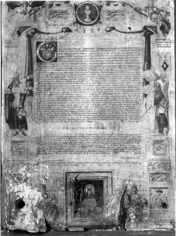 cornice di pagina (miniatura) - ambito romano (sec. XVI)