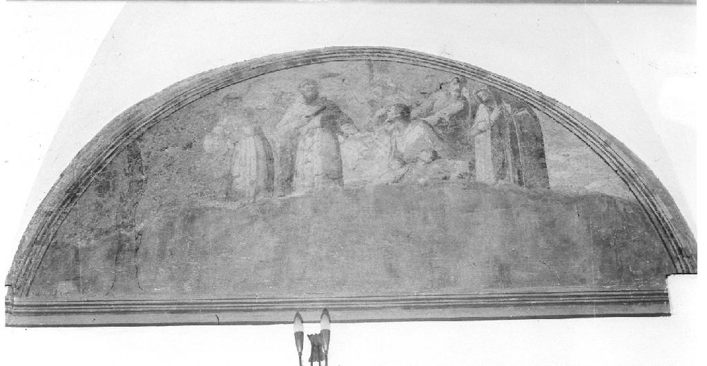 San Francesco resuscita un annegato (dipinto) di Lombardelli Giovanni Battista detto Montano (sec. XVI)