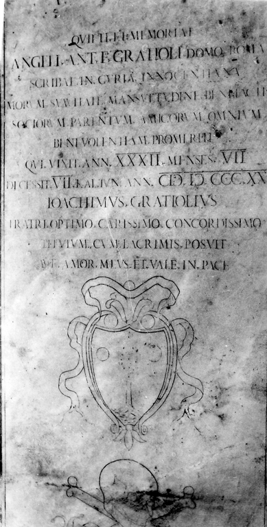lapide commemorativa - ambito romano (sec. XIX)