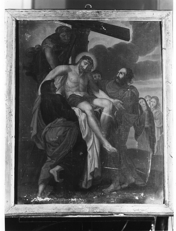 deposizione di Cristo dalla croce (dipinto) - ambito romano (fine sec. XVIII)