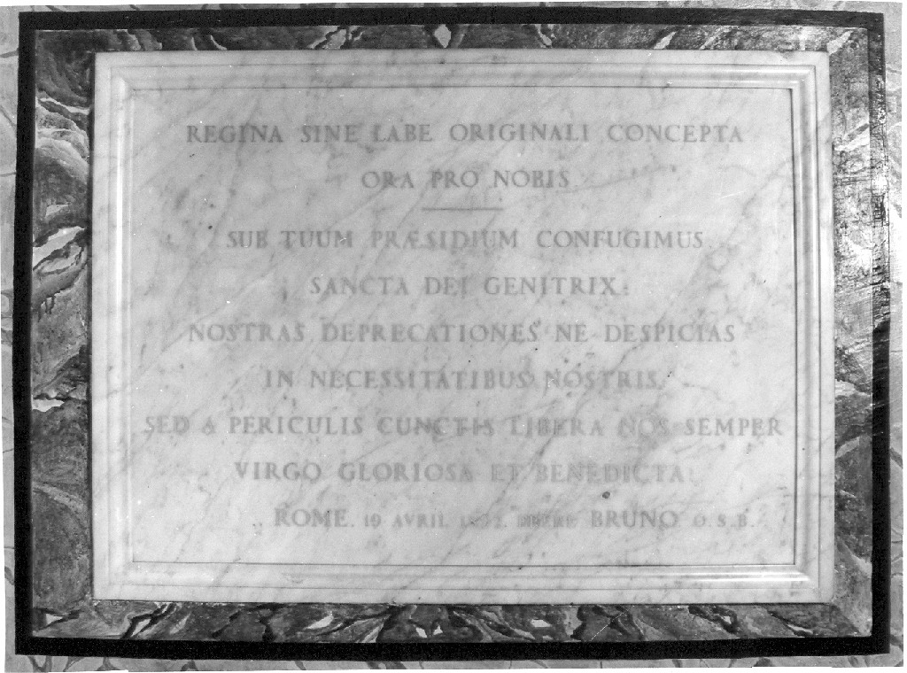 lapide - ambito romano (sec. XIX)