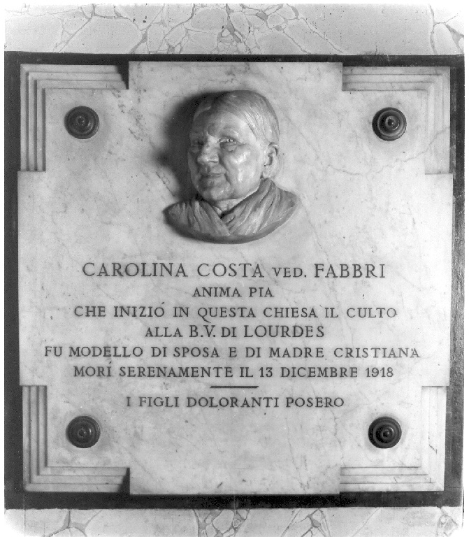 lapide commemorativa - ambito romano (sec. XX)