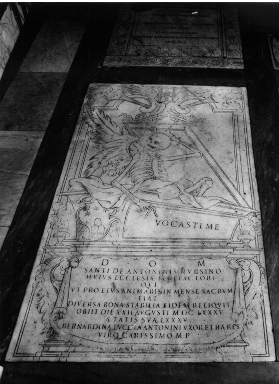 lapide tombale - ambito romano (sec. XVII)