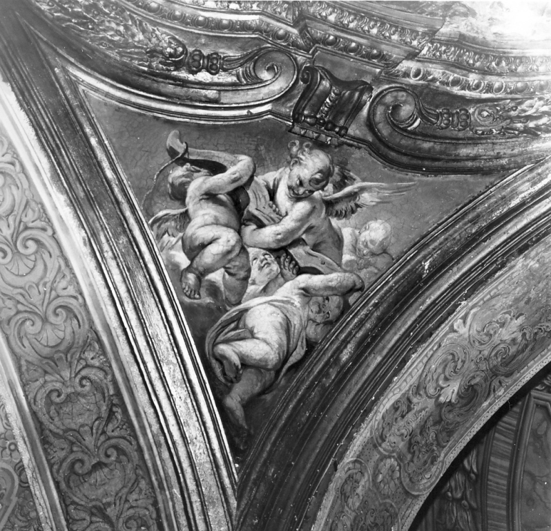 putti con giogo (dipinto) di Beinaschi Giovan Battista (seconda metà sec. XVII)