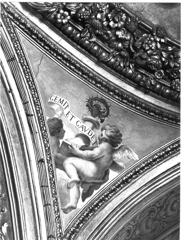angeli con i simboli della passione (dipinto) di Garzi Luigi (sec. XVII)