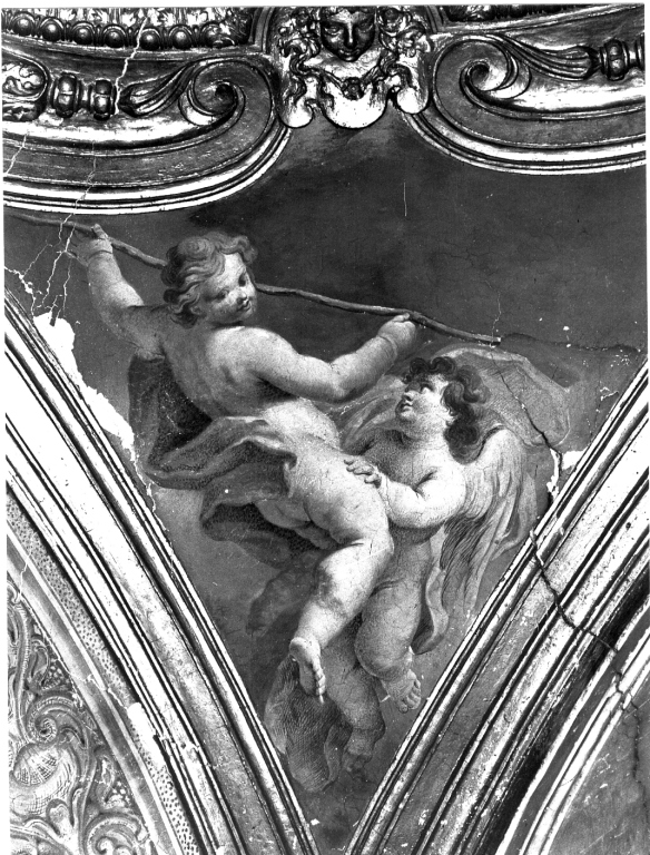 angeli con bastone (dipinto) di Gimignani Ludovico (sec. XVII)