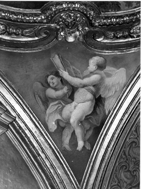 angeli con libro (dipinto) di Gimignani Ludovico (sec. XVII)