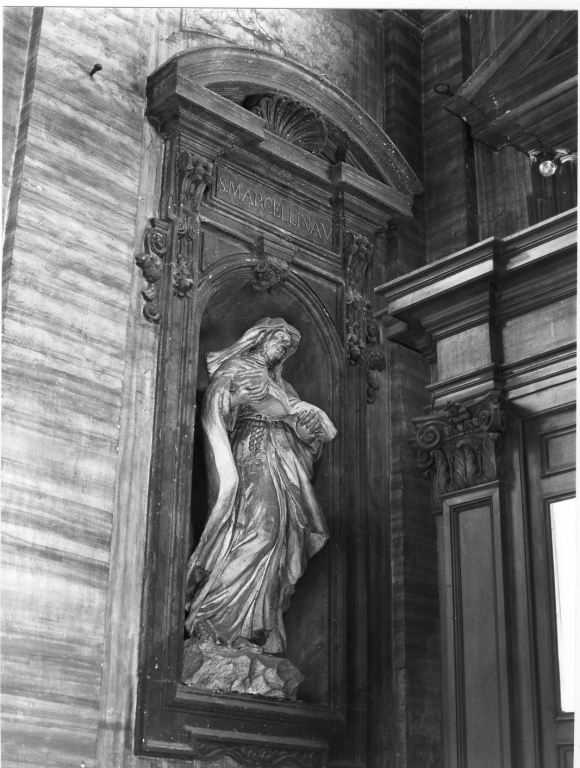 Santa Marcellina (statua) di Cavallini Francesco (sec. XVII)
