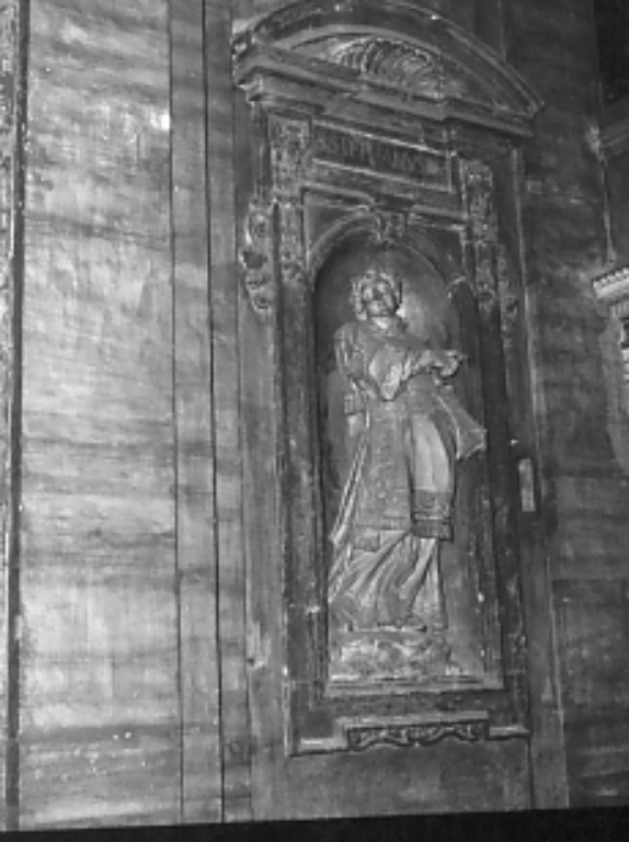 Santo Stefano (statua) di Cavallini Francesco (sec. XVII)