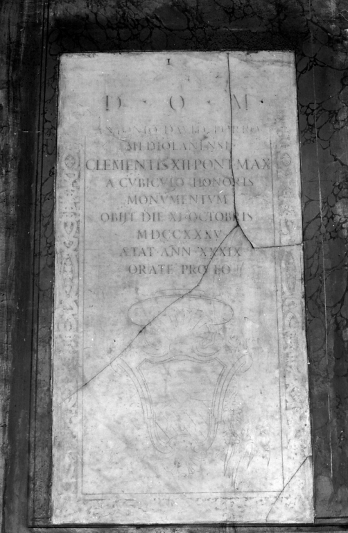 lapide - ambito romano (sec. XVIII)