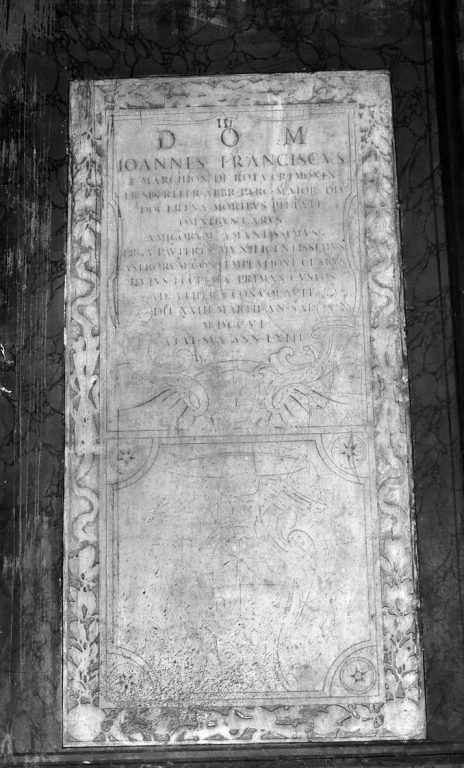 lapide - ambito romano (sec. XVIII)