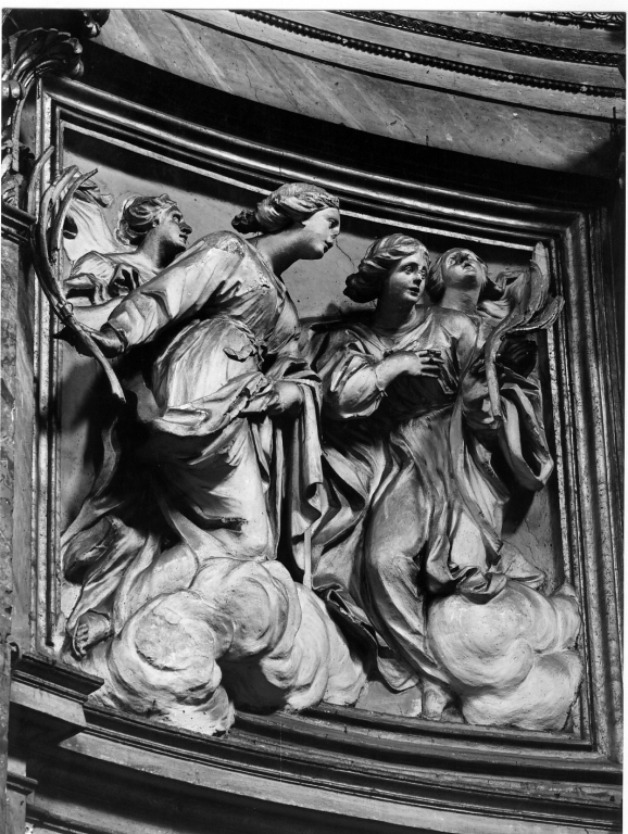 quattro Sante martiri (rilievo) di Fancelli Cosimo (sec. XVII)