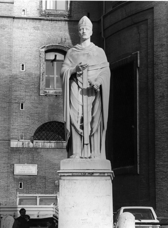 Sant'Ambrogio (scultura) di Dazzi Arturo (sec. XX)
