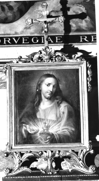 Sacro Cuore di Gesù (dipinto) di Chiarica Marco (sec. XVIII)