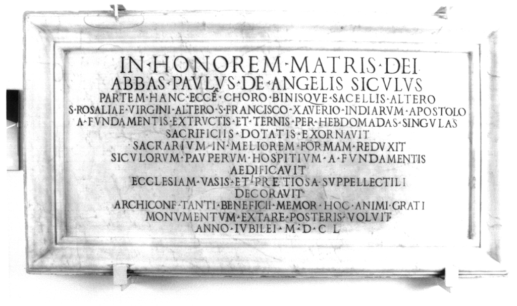 lapide tombale - ambito romano (sec. XVII)