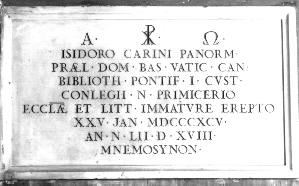 lapide tombale - ambito romano (sec. XIX)