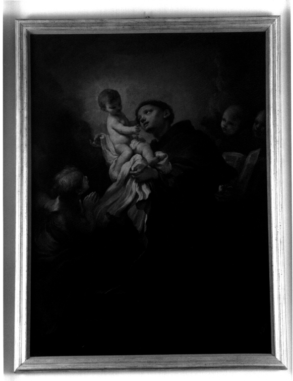 Sant'Antonio da Padova con il bambino (dipinto) di Giaquinto Corrado (cerchia) (metà sec. XVIII)